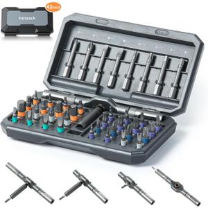 42 in 1 Magnetic Screwdriver Set, DIY Ratchet Screwdriver Set, Multi Bit Magnetic Drive Set with Detachable Ratchet Handle, Portable Compact Repair Tool Kit for Furniture Computer Bicycle