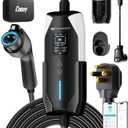 40Amp Level 2 EV Charger with Fast Charging | 25FT Plug-in Heavy Duty Cable | NEMA 14-50 & J1772 Compatible | Electric Vehicle Charging Station for Home & RV (APP Control)