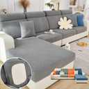 Soothing Home Sofa Covers, Sofa Hero Covers, Wear-Resistant Universal Couch Covers Washable Stretch Sectional Couch Cushion Covers (Grey,Extra Large Seat Cover)