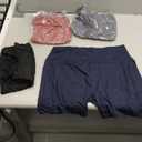 FULLSOFT 4 Pack Biker Shorts for Women with Pockets  5" High Waisted Tummy Control Workout Yoga Running Gym Tennis Shorts (XX-Large-3X-Large, 01-4 Pack Black/Navy Blue/Grey/Pink)