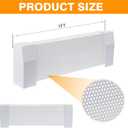 Upgraded 3 FT Base board Heater Cover Compatible with Premium Series, Galvanized Steel Easy Slip-On Heater Cover with Left and Right for Replacing Old Endcaps (White, 3 FT)