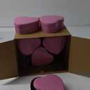 Blulu 18 Pcs Heart Shaped Metal Tins with Lids 4.72" x 4.33" Candy Boxes Biscuits Jar Candle Tins Box Metal Containers for Candy Chocolate Gifts (Pink)