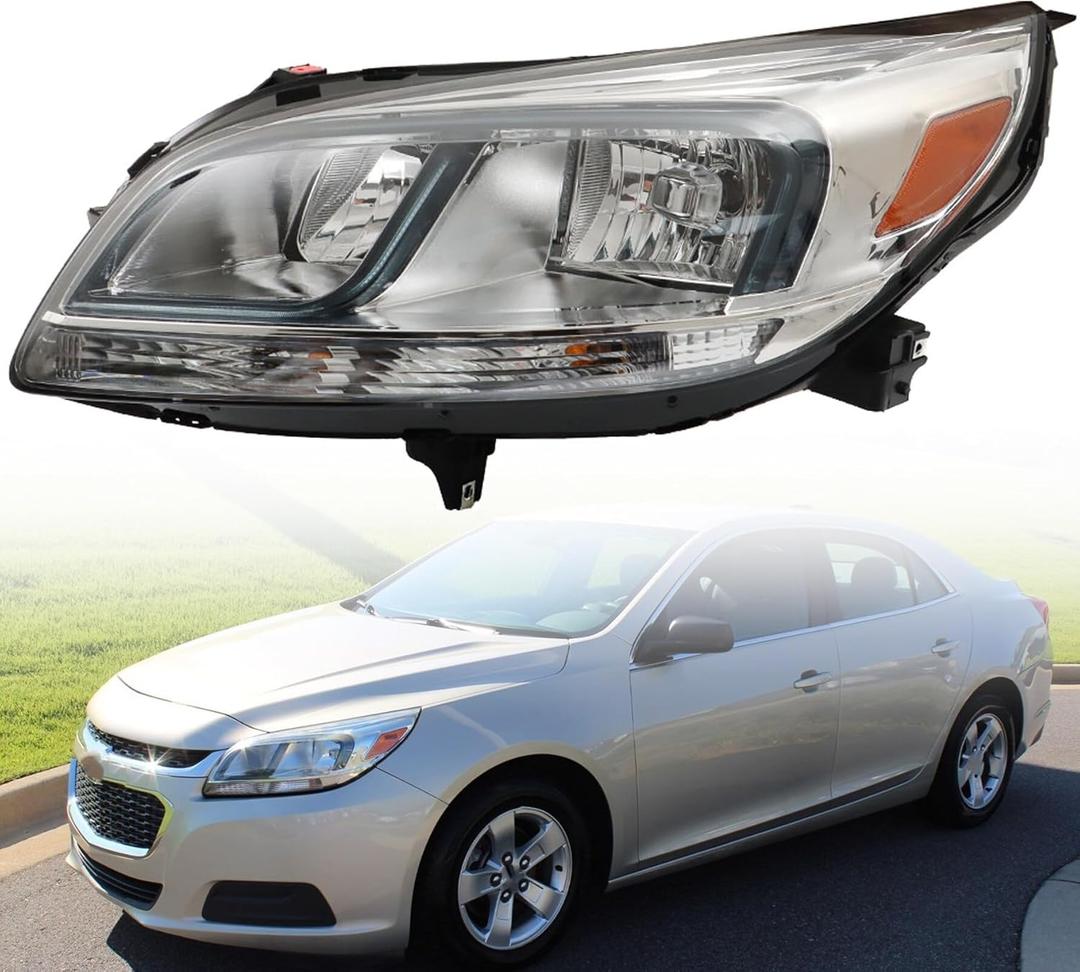 munirater Headlight Assembly Replacement for Ma-libu L-S 2013-2015 | Ma-libu Limited L-S 2016 Left Headlamp Driver Side munirater Headlight Assembly Replacement for Ma-libu L-S 2013-2015 | Ma-libu Limited L-S 2016 Left Headlamp Driver Side