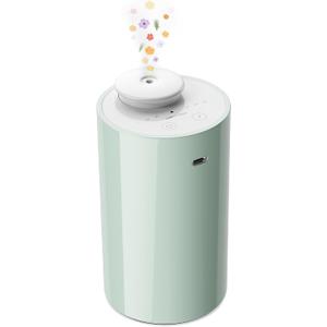 Airversa Waterless Diffuser for Essential Oil, Car Diffsuer, Battery Operated Nebulizer, 0.7 Fl Oz/ 20mL, Mini Scent Air Machine, 3 Timers & 3 Mist Levels for Home, Room, Car, Office - AN6 Green Lily