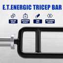 34" Olympic Triceps Bar 500lbs Capacity Weight Barbell Bar Home Gym Weightlifting Exercise for Squats, Deadlifts,Shrugs, for 2" Olympic Plates