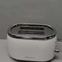 MELLERHOME Retro Toaster 2 Slice, 7 Browning Levels, 3 Functions (Reheat, Defrost, Cancel), Removable Crumb Tray, Under Base Cord Storage, White Toaster Kitchen Appliances
