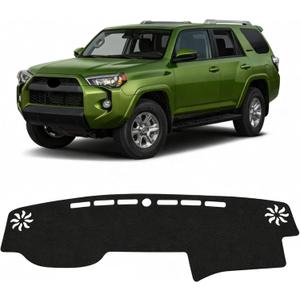 KUST Black Dash Cover for Toyota 4Runner N280 2010-2021 (Not fit for 4Runner 2022-2024) Non-Slip Dashboard Cover Accessories for Toyota 4Runner Custom Fit Dash Mat Sunshade Windshield No Glare