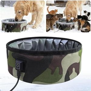3L Heated Water Bowl for Pets -USB Powered, Foldable, Waterproof for Dogs, Cats, Squirrels, Rabbits, Chickens, and Bird - 3L Capacity – Winter Outdoor Use – Keeps Water from Freezing in Snowy Weather