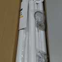 Closet Rods for Hanging Clothes, 17 to 84 Inch Heavy Duty Stepless Adjustable Closet Hanging Rod, 1.3 Inch Diameter Metal Closet Rod for Wardrobes Laundry Bedroom RV, White