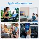 2025 Upgraded Airplane Bluetooth 5.4 Transmitter with Qualcomm Chipset, ElecMoga Airplane Travel Essentials Supports 2 AirPods or Headphones, 2-in-1 AUX Wireless Receiver for Gym, TV, Car, Audio