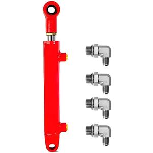 1.5x18 Hydraulic Cylinder 2 Ton Double Acting Welded Hydraulic Cylinder 1.5" Bore x 18" Stroke with 3/8" JIC 37(9/16"-18 Thread) Hydraulic End Connectors Maximum Thrust Force 4410lbs