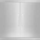 Treshin Outdoor Kitchen Doors 31" W x 24" H - Stainless Steel Double Door with Magnetic Closure, Durable and Easy to Clean BBQ Access Door - Perfect for Outdoor Kitchens, BBQ Islands