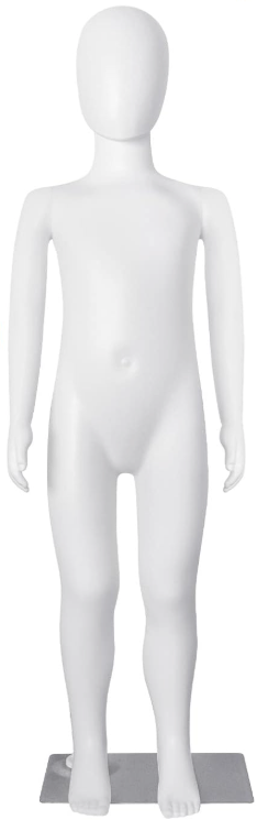 SHAREWIN Kid Mannequin Full Body Adjustable Faceless Mannequin Torso Child Dress Form Realistic Adjustable Detachable Manikin Body Display with Metal Base for Children 43.3 Inches