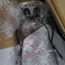 OYEARS 22.5" Boho Table Lamps Set of 2 for Living Room, Bedside Lamp for Nightstands, Rattan Lamp for Bedroom, Farmhouse Table Lamp for Room Decor, End Table, Retro, BrownNot Include Bulbs