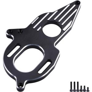 Aluminum Motor Mount for Arrma Granite Mega Typhon / Big Rock / Senton 3S Outcast / Kraton 4S Models RC Car Monster Truck Buggy Replacement (Black)