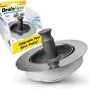 Plungeroo Drain Hero 3-in-1 Kitchen Sink Strainer, Stopper, & Basket | ClickLock Technology | Universal Fit 3.5" Drain Protector | Rust-Proof Stainless Steel