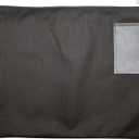 Interoffice Canvas Mailbag, Transit Envelope, Mailer Pouch, Sack for Documents, 18 x 14 inch (Black)