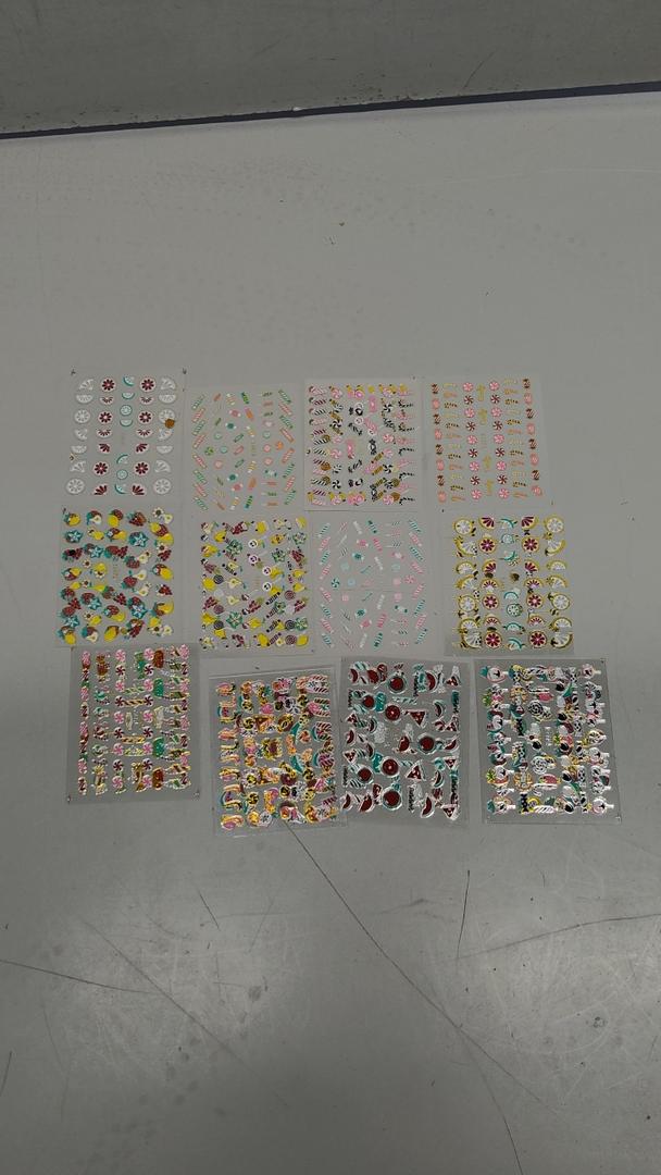12pcs Christmas Nail Art Stickers White Snowflake Nail Decals 3D Self-Adhesive Pegatinas Uñas Gold Christams Nails Supplies for DIY Acrylic Nails for Women and Girls