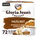 Gloria Jean's Coffees Hazelnut, Single-Serve Keurig K-Cup Pods, Flavored Medium Roast Coffee, 72 Count (12 Count (Pack of 6)) BB 6/16/27