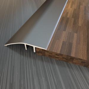 Aluminum Floor Transition Threshold Strip, Door/Carpet/Tile/Threshold Reducer, Doorway Edge Trim for Laminate Floor Mat Carpet and Vinyl Tile (Gray, 36Inch) (1.7in x 3ft)