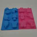 2 Pack Cute Baby Silicone Molds, 3D Baby Shower Themed Baking Mould, Cake Decorating Tools for Chocolate, Soap, Sugar Craft, Candy, Cupcake Topper, Polymer Clay