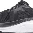 Saucony Men's Guide 18 Running Sneakers (Black/White)
