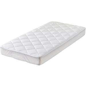 Kingnex Twin XL Mattress Topper for Extra Long Twin Bed Dorm Room Size Fluffy Matress Cover Quilted Fitted Mattress Pad with Deep Pocket (White)