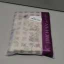 jinchan Amlie Floral Linen Valance Curtain Farmhouse Kitchen Valance for Living Room Laundry Light Filtering Double Layer Cottagecore Window Treatment Rod Pocket 1 Panel 16 Inch Sage Green on Linen