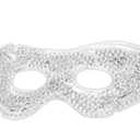 Eye See Gel Eye Mask, White - Cold Compress Ice Pack with Gel Beads - Microwave Safe for Heat Therapy - Great for Puffy Eyes, Dark Circles, Dry Eyes, Soothing Headaches