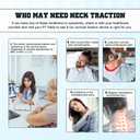 Cervical Neck Traction Device, Electric Air Pump Neck Stretcher Cervical Traction Device,with 3 Power Traction and 8 Airbag Support, Neck Brace which Decompresses the Neck and Relieves
