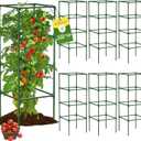 6 Pack Tomato Cages, 41.7" H Square Tomato Plant Stakes Support Cages Trellis for Garden Climbing Vegetables Flowers Fruits,Extra Bold