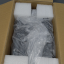 Smart Aquarium Fish Tank with Silent Water Pump, 2.4 Gallon Small Aquarium with Quick Start Kit, Temperature Display, Humidifier and RGB Lights, Perfect for Home, Office, and Decor, Black