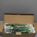 AGIRL 24 Bundles Artificial Flowers for Outdoor,No Fade Fake Plastic Flowers Faux Plants for Decoration Hanging Planters Indoor Outside Garden Porch Window Box Home Wedding Farmhouse (White)