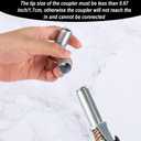 90 Degree Grease Coupler Adapter and Grease Injector Needle Gun Tip, Needle Grease Gun Fitting Set Grease Needle Nozzle Dispenser for Grease Fitting Tool