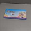 2 x Teivio 6 Gallon 80 Counts Medium Garbage Bags Trash Bags, Bathroom Trash Can Bin Liners, Plastic Bags for home office kitchen,Garden Outdoors waste,Clear