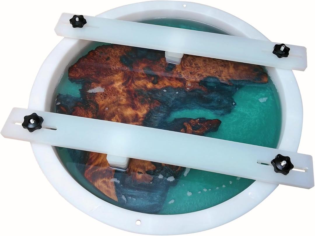Resin Mold Large No Seal Round Deep -Kalinta 24inch Reusable Epoxy Round Molds for Resin Clock, Serving Tray Board, End TableFloral Preservation Bouquet