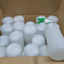 Zubebe 24 Pack 32 oz Plastic Spray Bottle Bulk Empty Leakproof Heavy Duty Spray Bottles for Cleaning Supplies Mist Bottles with Label and Adjustable Nozzle for Plant(Green,Clear Scale)