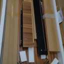 Artswish Mid Century Modern Office Desk with Drawer - Simple Writing Desk for Home Office, Walnut