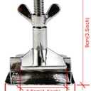 2 Pcs of Silk Screen Printing Hinge Clamps for Screen Printing Frame Machine,for fixing Screen Printing Mesh,Screen Printing DIY Tool, 4 Screws Included in the Package