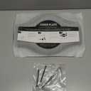 Renovation Shower Cover Plate for 2-Handle or 3-Handle to 1-Handle Shower Updates, Matte Black