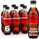 Coke Zero Sugar Diet Soda Soft Drink, 16.9 fl oz, 6 Pack Best Before: Sept 15, 2025