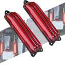 LED Tail Lights for Rear Fender Fascia Compatible with Touring Road King FLHR, Road Glide FLTRX, Street Glide FLHX, Ultra Limited FLHTK, Electra Glide Standard 2014-2025 (Red Lens)