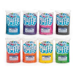 Educational Insights Pluffle Mini 8-Pack - Sensory Bin Foam Set, No Mess Alternative to Sand Toys & Slime for Toddlers, Fun Sensory Table Filler for Home or Classroom, Gift for Kids Ages 3+