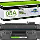 greencycle Compatible Toner Cartridge Replacement for HP 05A CE505A Work with LaserJet P2035 P2035N P2055DN P2030 P2050 P2055D P2055X 2055D Printer (Black, 1-Pack)