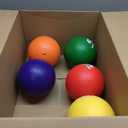 Champion Sports Rhino Skin Low Bounce Dodgeball Sets & Singles for Playground, PE, Backyard & League Games Team Sports Equipment for Youth & Adults, 6 Inch - Set of 6 Balls