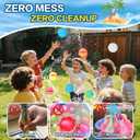 Reusable Water Balloons, 24 Pack Magnetic Refillable Water Balloons Quick Fill, Summer Fun for Kids Outdoor Pool Water Toys, Reusable Summer Outdoor Toys (24pcs)