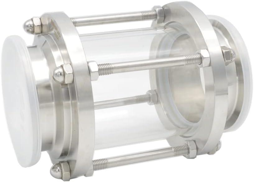 Flow Sight Pipe Glass Diopter 4 Inch Ferrule Tri Clamp SUS304 Pipe OD 102mm