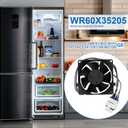 WR60X35205 Refrigerator Evaporator Fan Motor Compatible with GE Replace WR60X20880 WR60X24723 WR60X26281 WR60X29099 WR60X35665 Refrigerator Fan Motor DAZB0838RCMPG03 197D9873P005