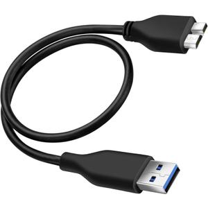 Pack of 1 SaiTech IT 45CM USB 3.0 Cable A to Micro B high Speed Upto 4.8 Gbps Data Transfer Cable for Portable External Hard Drive 