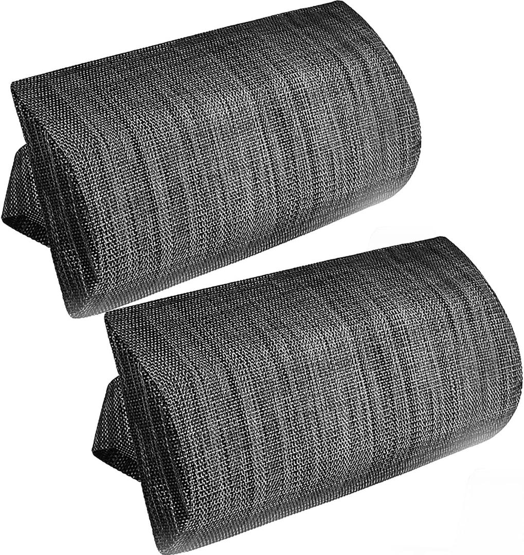 Zero Gravity Chair Set of 2 Replacement Pillow Headrest with Elastic Band, Universal Soft Removable Padded Cushion Head Pillow for Zero Gravity Lounge Chair, Folding Patio Lawn Recliner Chair, Grey
